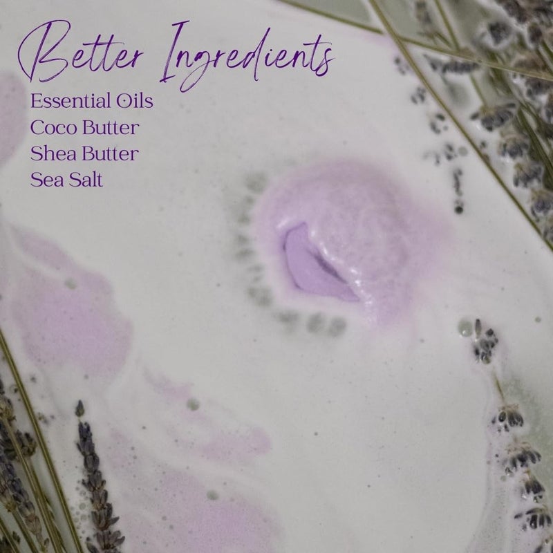 EvolutionUSA Lavender Dreams Bath Bombs for Women, 12 Organic Flower Bath Bombs, Soft Lavender Bath Bombs, Womens Bath Bombs Gift, Lush Bath Bombs for Girls, Relaxing Bathbombs, Bath Balls - Image 5